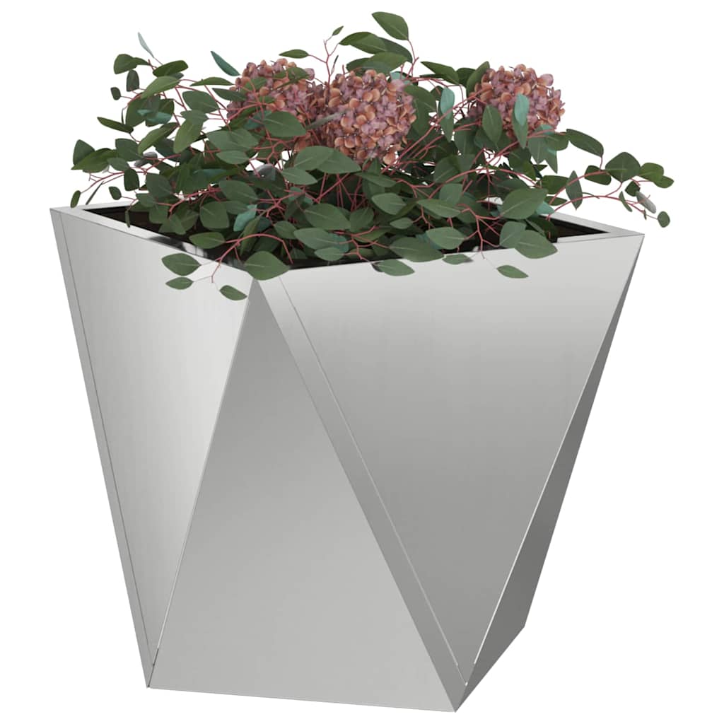 Plantenbak Zilver 30 x 30 x 30 cm Gegalvaniseerd staal is nu te koop bij PeponiXL, paradijselijk wonen!