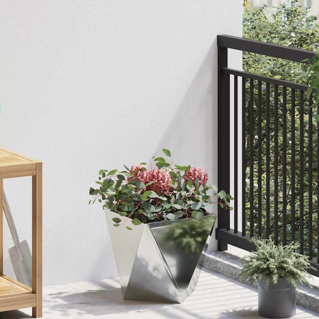 Plantenbak 2 pcs Zilver 30 x 30 x 30 cm Gegalvaniseerd staal is nu te koop bij PeponiXL, paradijselijk wonen!
