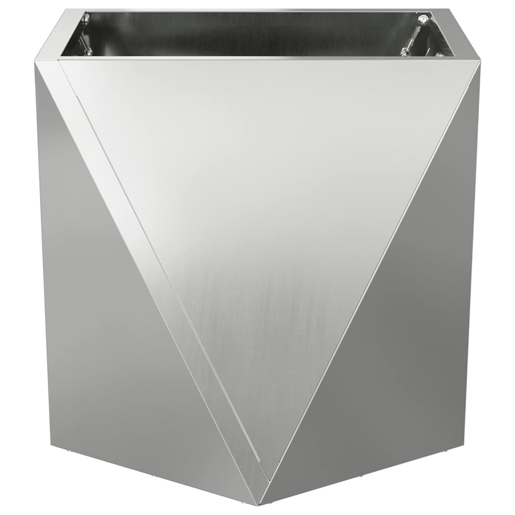Plantenbak 2 pcs Zilver 30 x 30 x 30 cm Gegalvaniseerd staal is nu te koop bij PeponiXL, paradijselijk wonen!