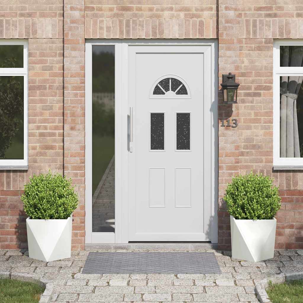 Plantenbak 2 pcs Wit 40 x 40 x 40 cm Staal is nu te koop bij PeponiXL, paradijselijk wonen!