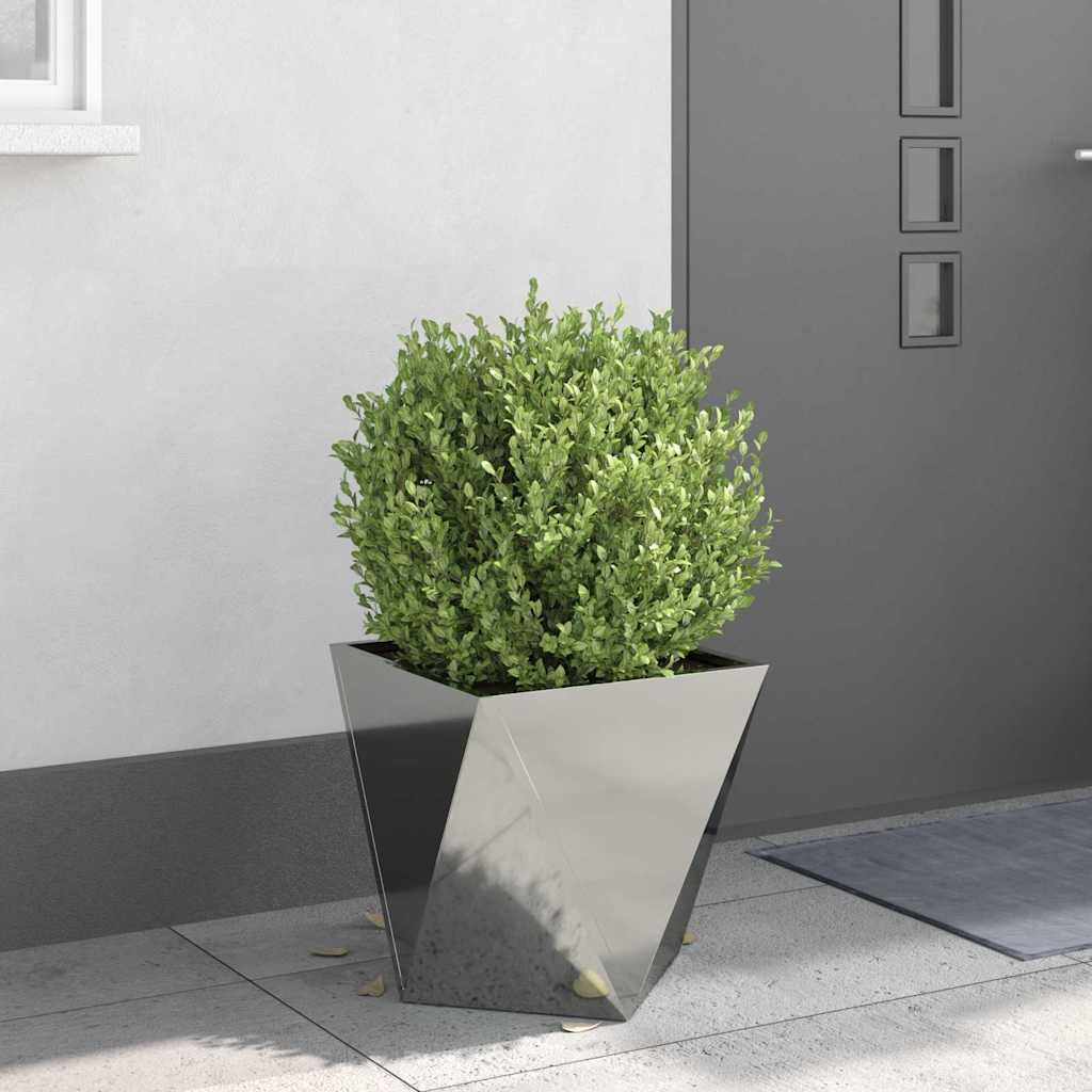 Plantenbak 2 pcs Zilver 40 x 40 x 40 cm Gegalvaniseerd staal is nu te koop bij PeponiXL, paradijselijk wonen!