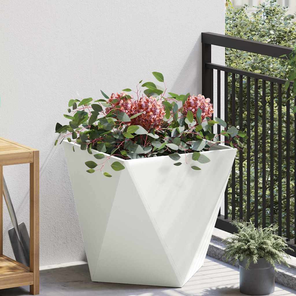 Plantenbak Wit 50 x 50 x 50 cm Staal is nu te koop bij PeponiXL, paradijselijk wonen!