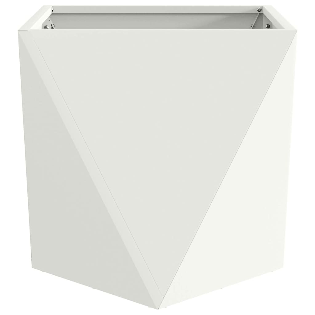 Plantenbak Wit 50 x 50 x 50 cm Staal is nu te koop bij PeponiXL, paradijselijk wonen!