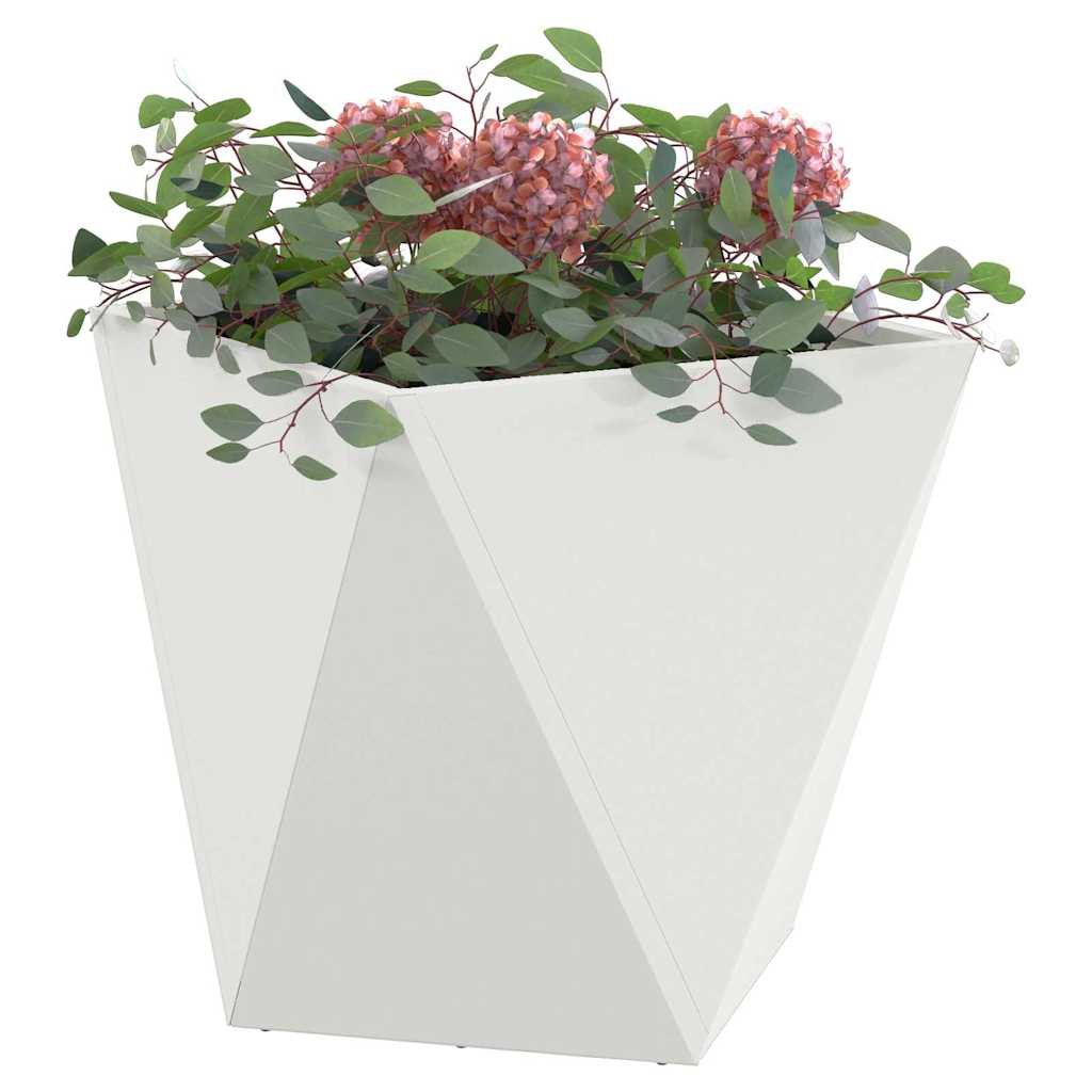 Plantenbak Wit 50 x 50 x 50 cm Staal is nu te koop bij PeponiXL, paradijselijk wonen!