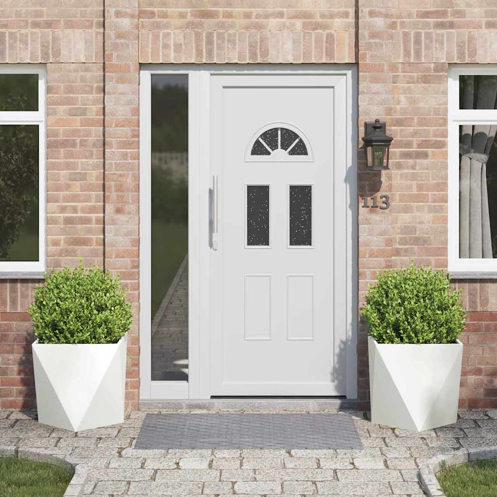 Plantenbak 2 pcs Wit 50 x 50 x 50 cm Staal is nu te koop bij PeponiXL, paradijselijk wonen!