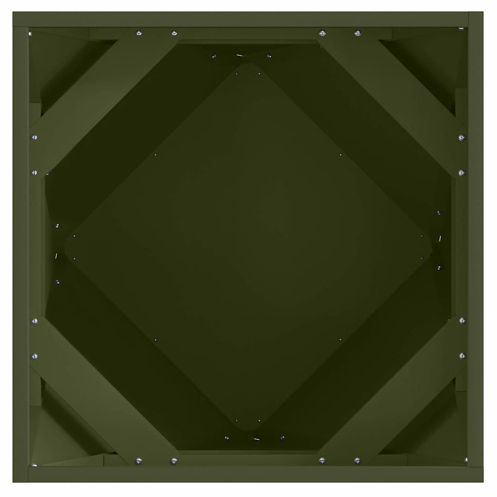 Plantenbak Olijf Groen 50 x 50 x 50 cm Staal is nu te koop bij PeponiXL, paradijselijk wonen!
