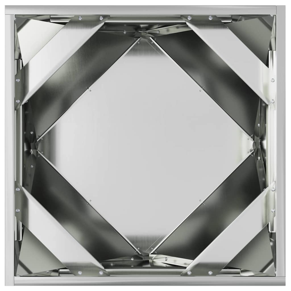 Plantenbak 2 pcs Zilver 50 x 50 x 50 cm Gegalvaniseerd staal is nu te koop bij PeponiXL, paradijselijk wonen!