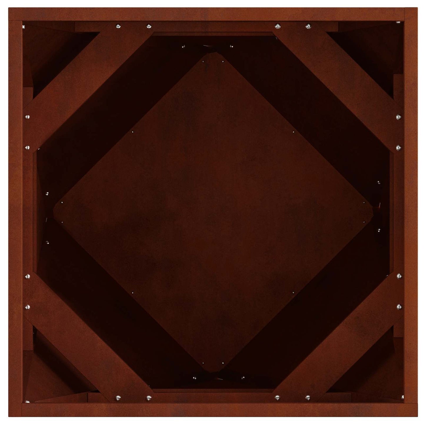 Plantenbak Roestig 50 x 50 x 50 cm Cortenstaal is nu te koop bij PeponiXL, paradijselijk wonen!