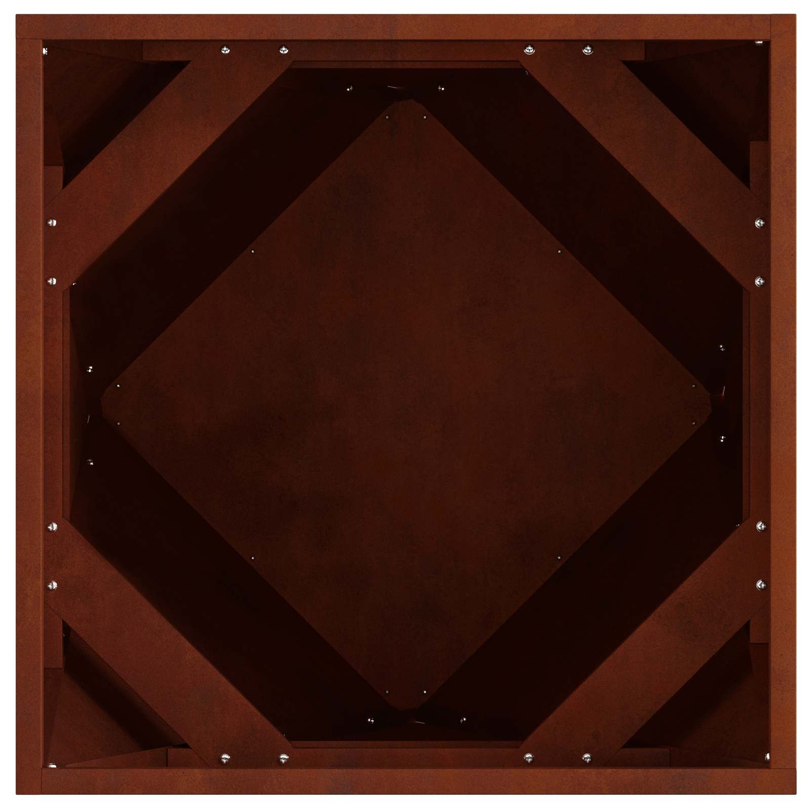 Plantenbak 2 pcs Roestig 50 x 50 x 50 cm Cortenstaal is nu te koop bij PeponiXL, paradijselijk wonen!