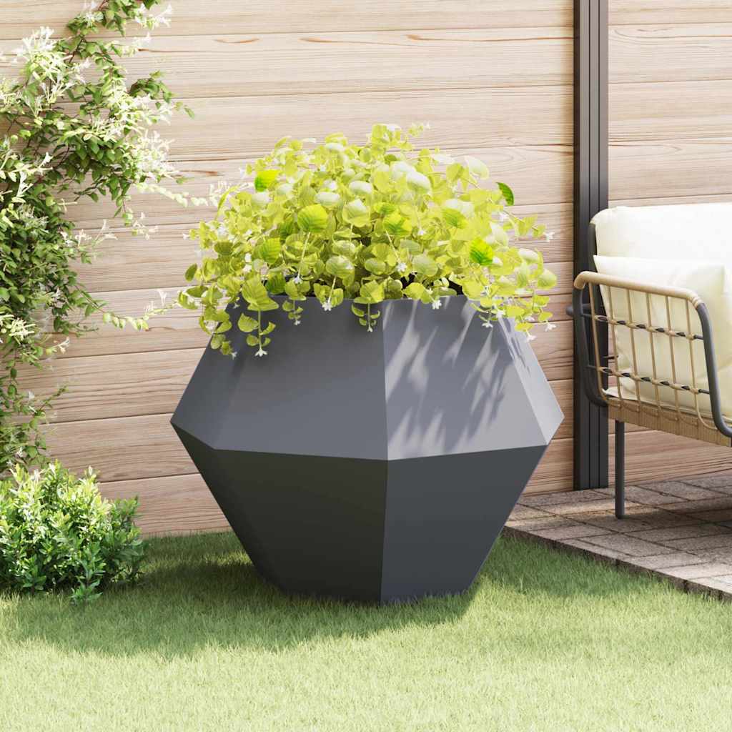 Plantenbak Antraciet 100 x 100 x 80 cm Staal is nu te koop bij PeponiXL, paradijselijk wonen!