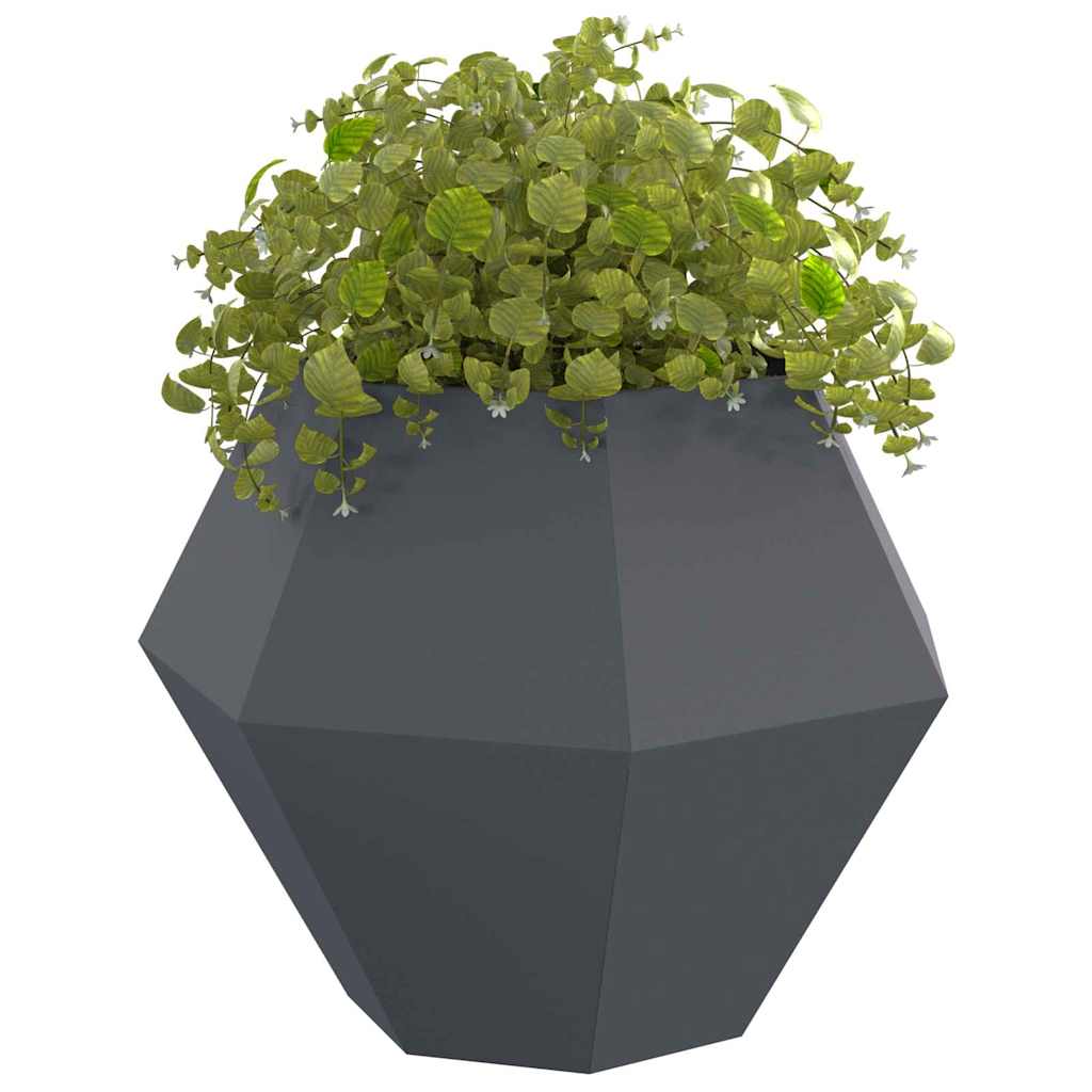 Plantenbak 2 pcs Antraciet 100 x 100 x 80 cm Staal is nu te koop bij PeponiXL, paradijselijk wonen!