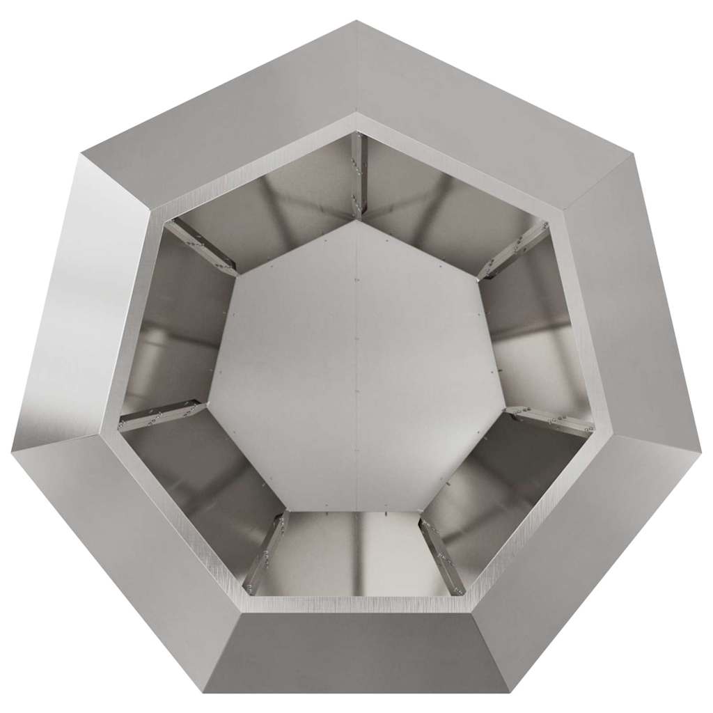 Plantenbak Zilver 100 x 100 x 80 cm Roestvrij staal is nu te koop bij PeponiXL, paradijselijk wonen!