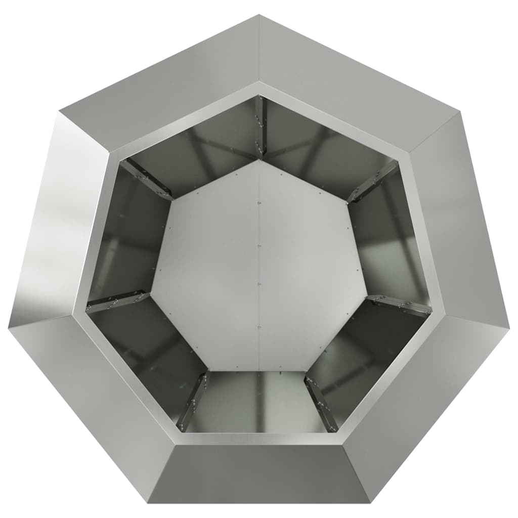 Plantenbak Zilver 100 x 100 x 80 cm Gegalvaniseerd staal is nu te koop bij PeponiXL, paradijselijk wonen!