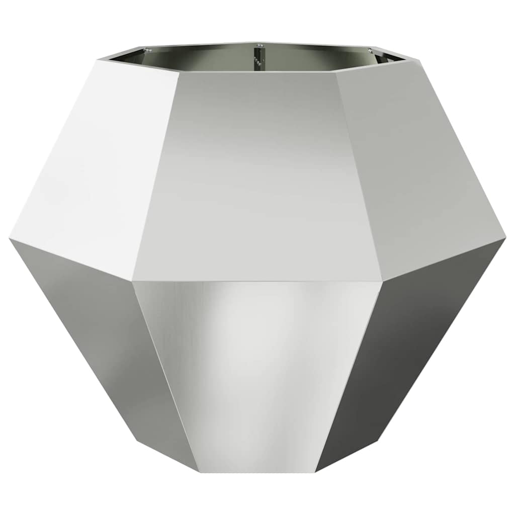 Plantenbak 2 pcs Zilver 100 x 100 x 80 cm Gegalvaniseerd staal is nu te koop bij PeponiXL, paradijselijk wonen!