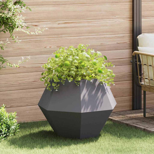 Plantenbak Zwart 75 x 75 x 60 cm Staal is nu te koop bij PeponiXL, paradijselijk wonen!