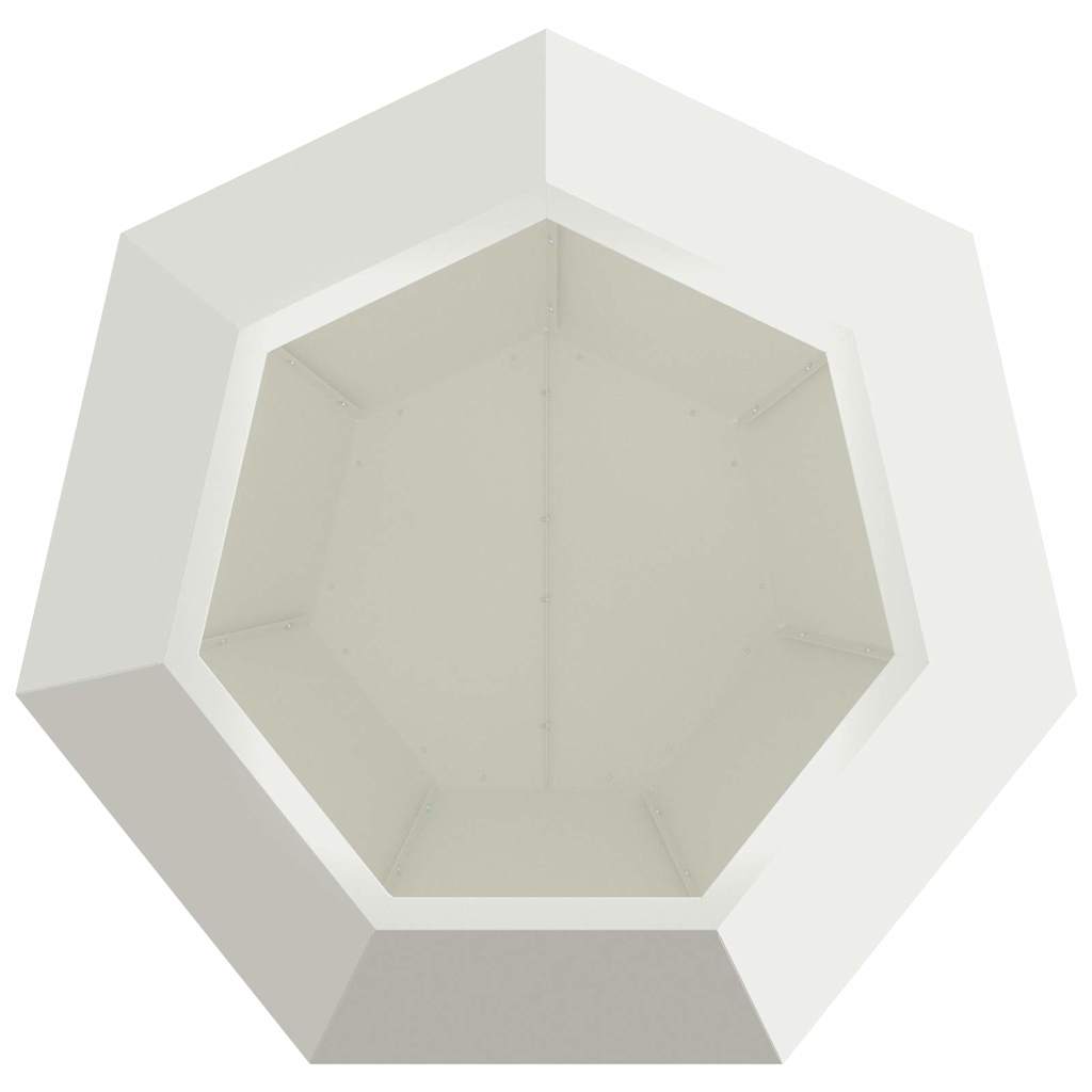 Plantenbak Wit 75 x 75 x 60 cm Staal is nu te koop bij PeponiXL, paradijselijk wonen!