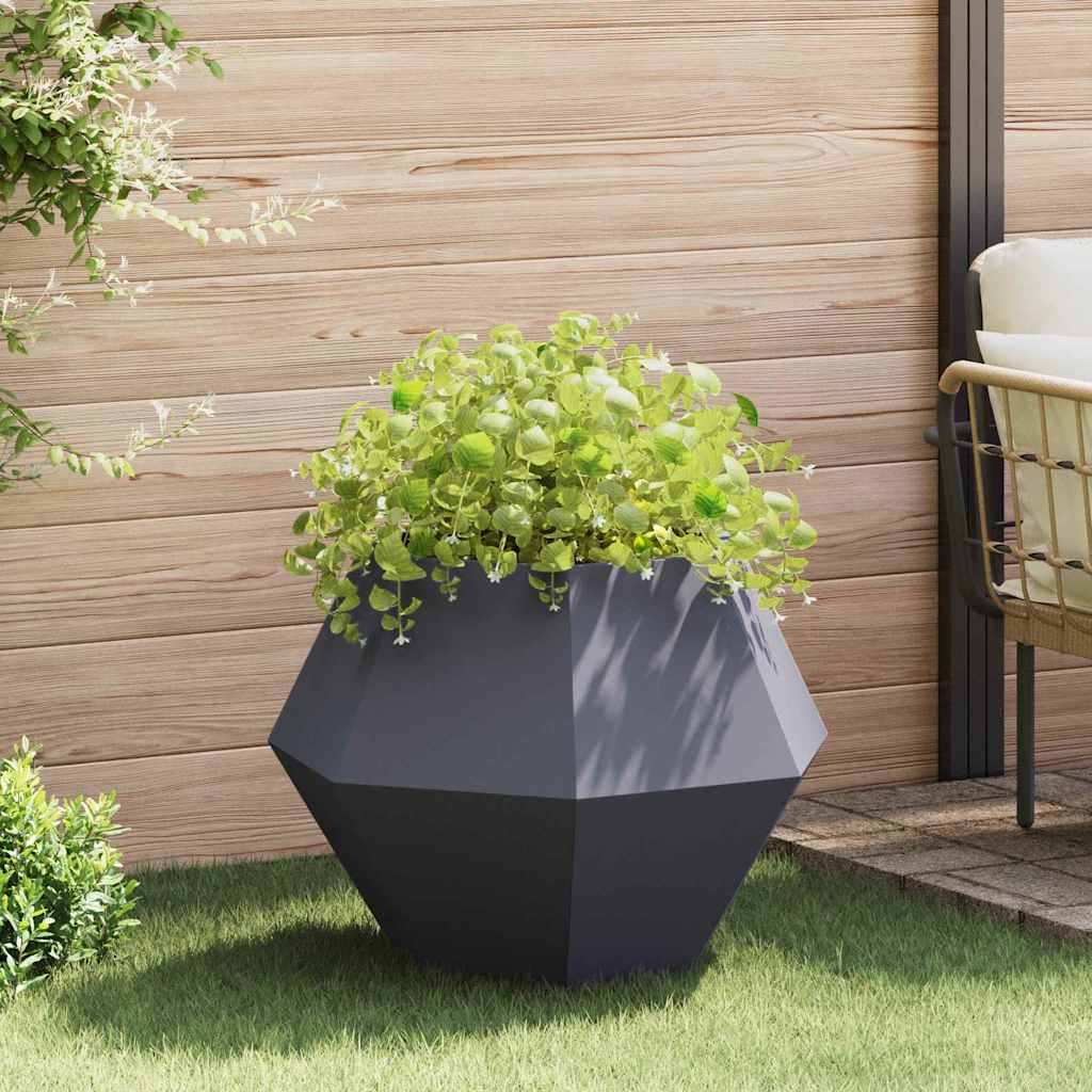 Plantenbak Antraciet 75 x 75 x 60 cm Staal is nu te koop bij PeponiXL, paradijselijk wonen!