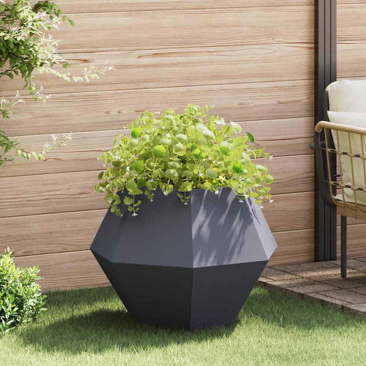 Plantenbak Antraciet 75 x 75 x 60 cm Staal is nu te koop bij PeponiXL, paradijselijk wonen!