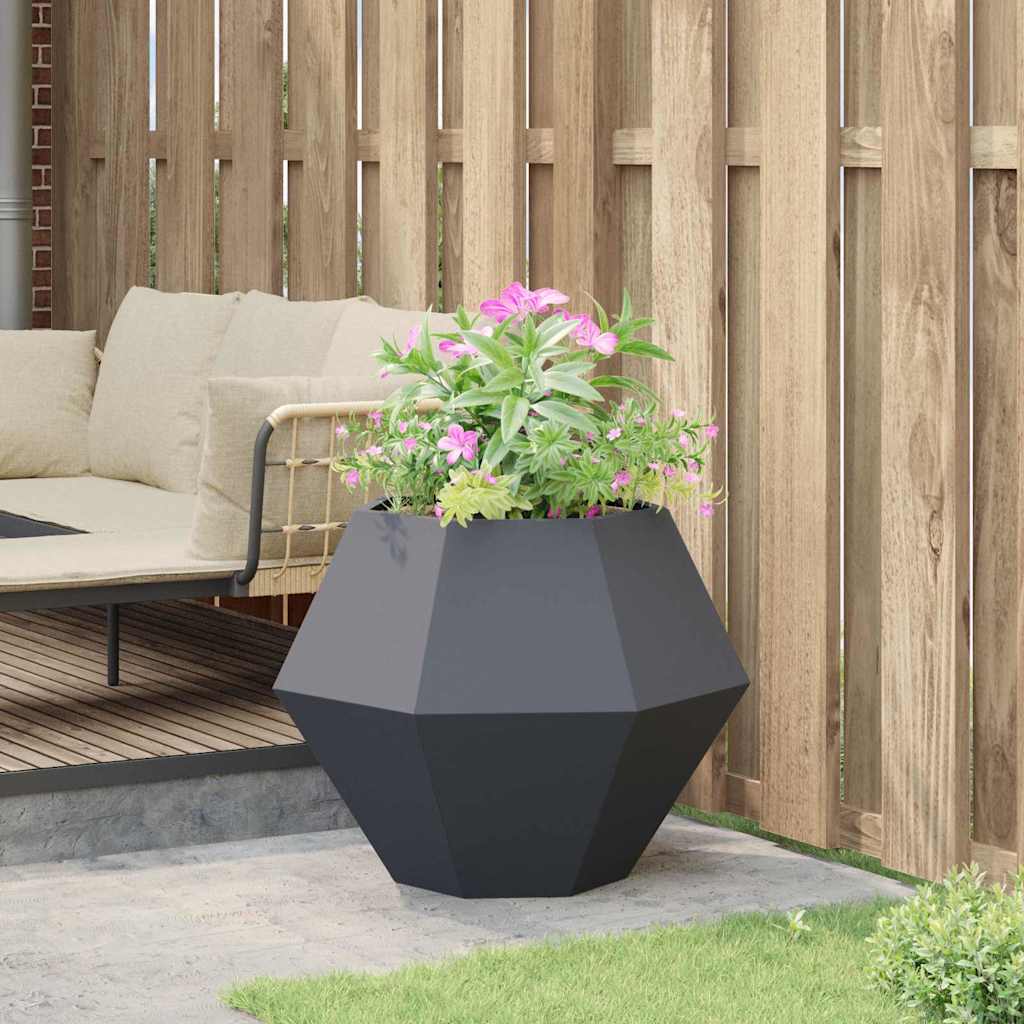 Plantenbak Antraciet 75 x 75 x 60 cm Staal is nu te koop bij PeponiXL, paradijselijk wonen!