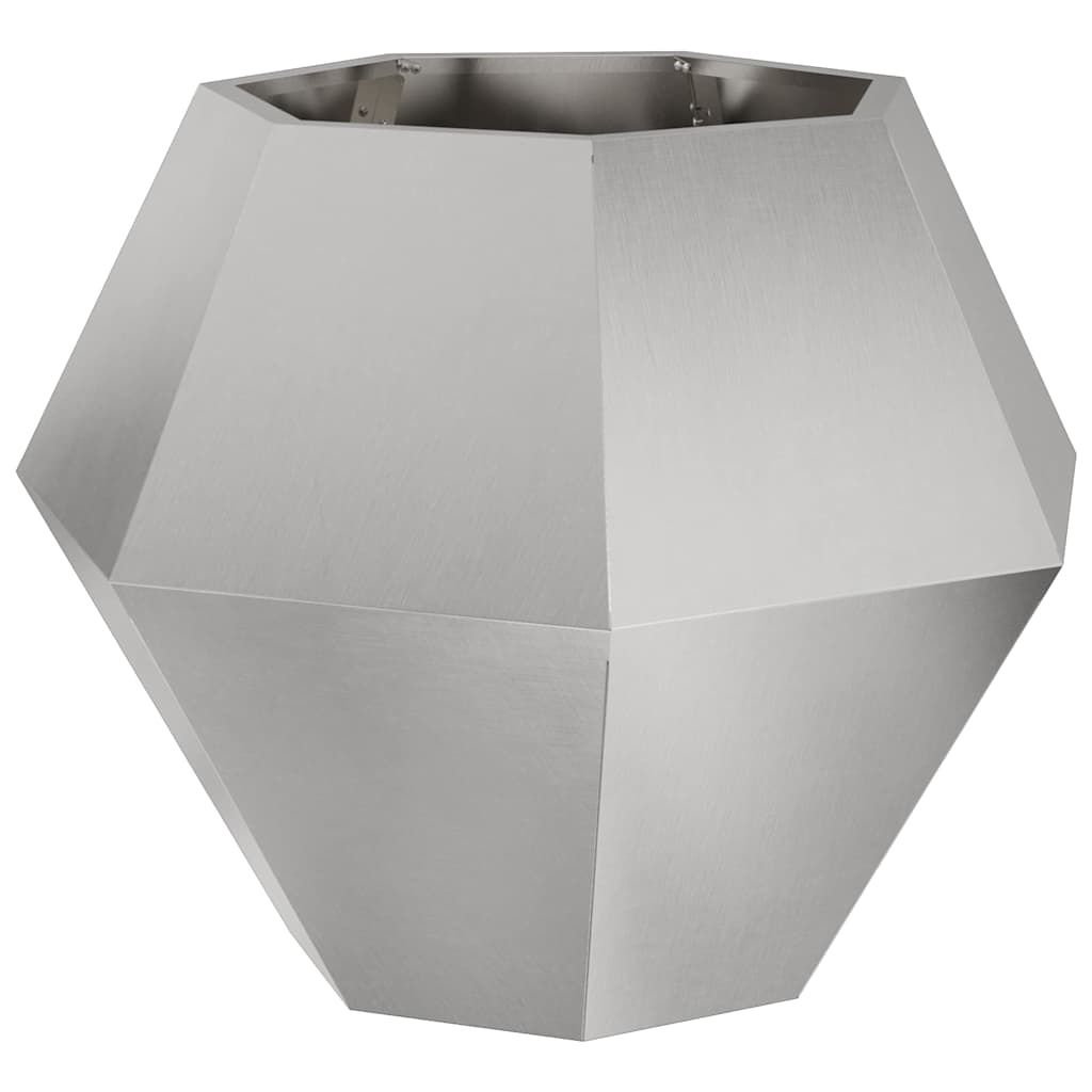 Plantenbak Zilver 75 x 75 x 60 cm Roestvrij staal is nu te koop bij PeponiXL, paradijselijk wonen!