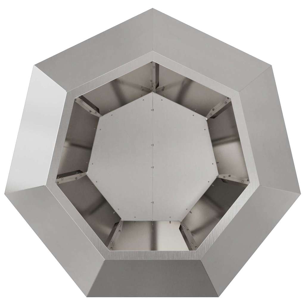 Plantenbak 2 pcs Zilver 75 x 75 x 60 cm Roestvrij staal is nu te koop bij PeponiXL, paradijselijk wonen!