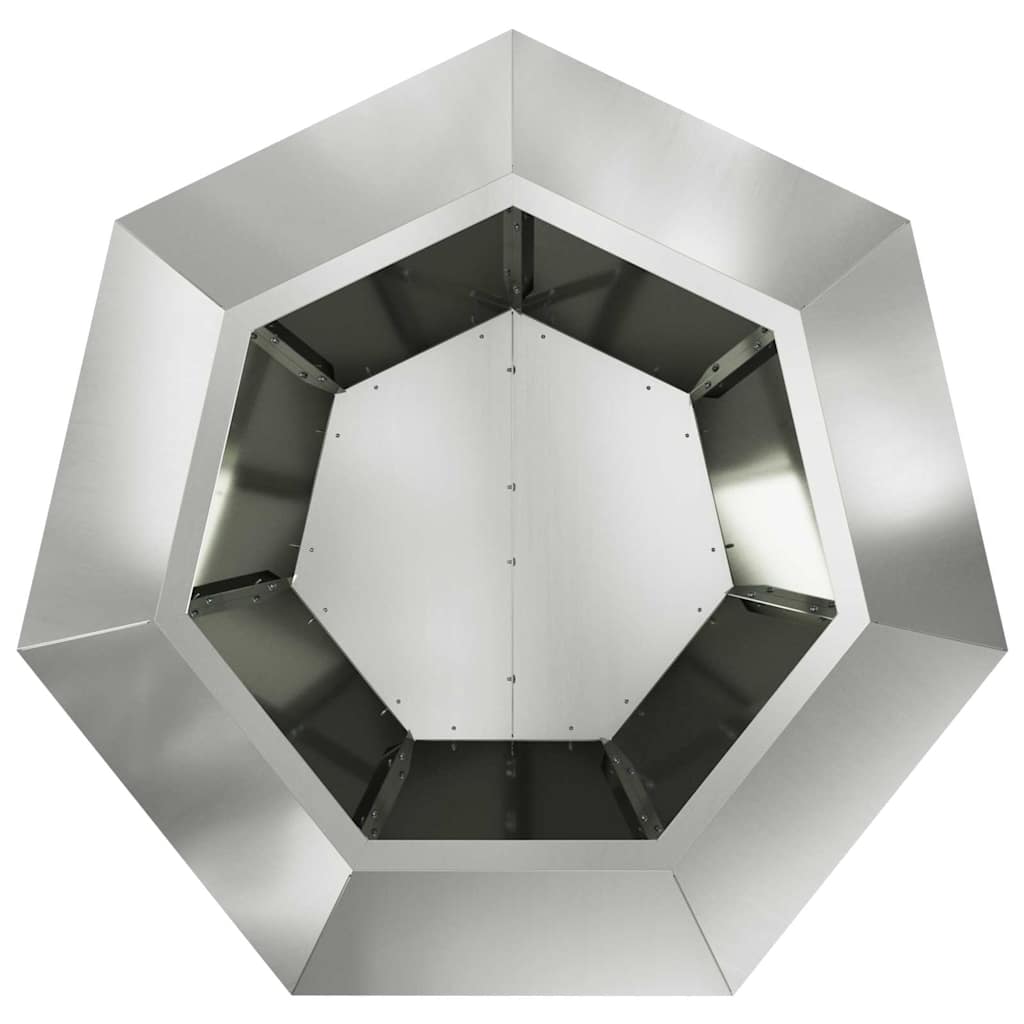 Plantenbak 2 pcs Zilver 75 x 75 x 60 cm Gegalvaniseerd staal is nu te koop bij PeponiXL, paradijselijk wonen!
