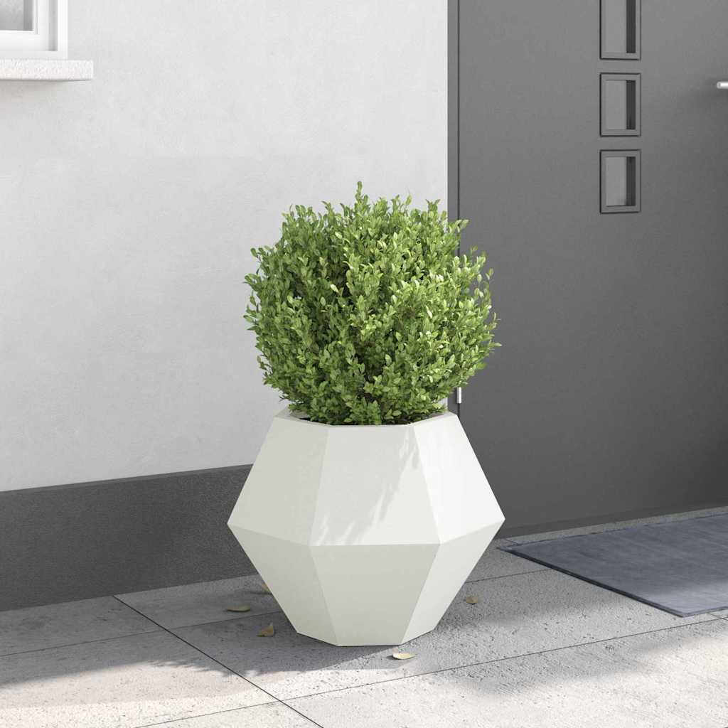Plantenbak Wit 50 x 50 x 40 cm Staal is nu te koop bij PeponiXL, paradijselijk wonen!