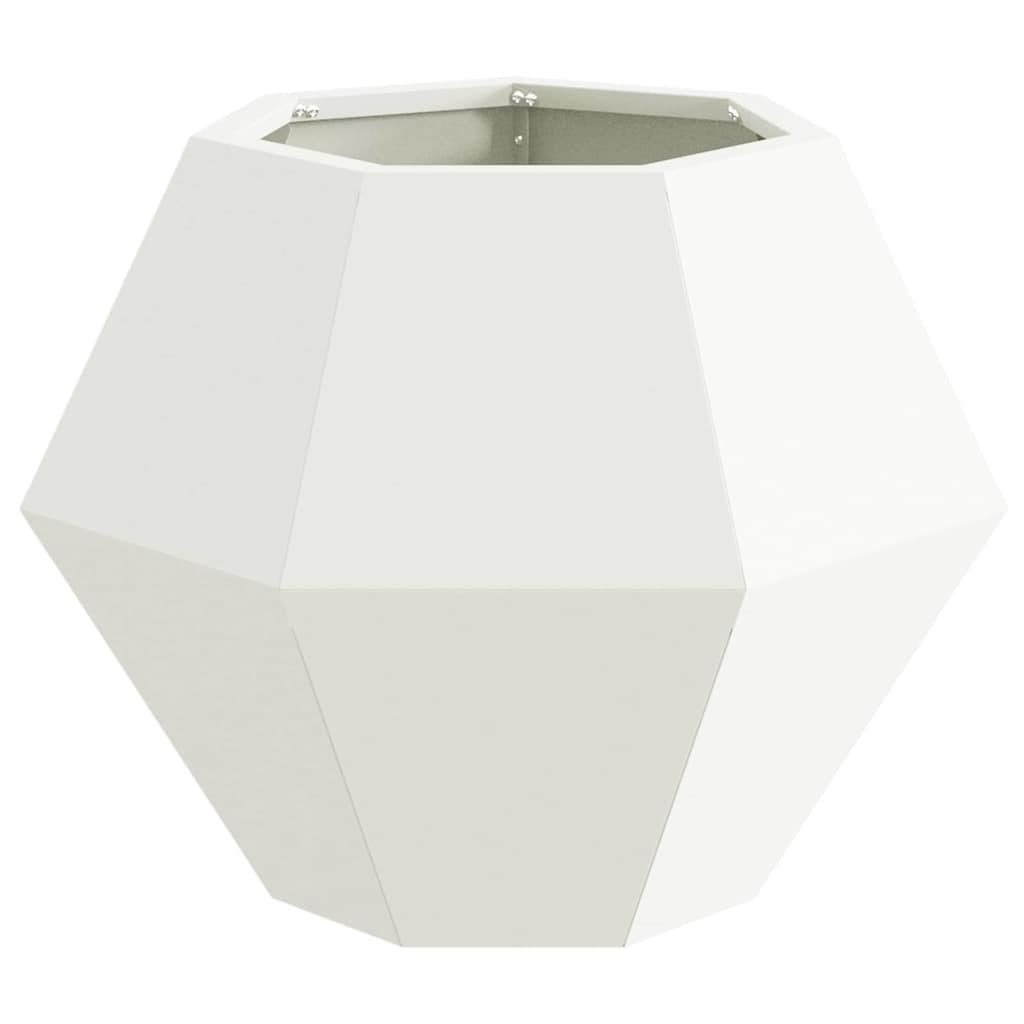 Plantenbak 2 pcs Wit 50 x 50 x 40 cm Staal is nu te koop bij PeponiXL, paradijselijk wonen!