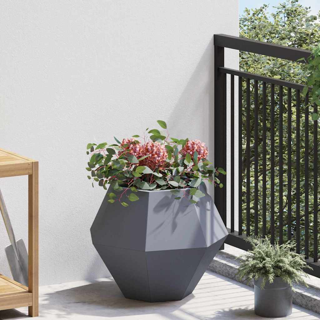 Plantenbak 2 pcs Antraciet 50 x 50 x 40 cm Staal is nu te koop bij PeponiXL, paradijselijk wonen!