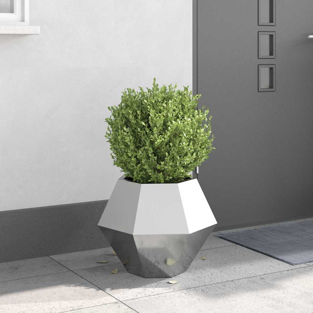 Plantenbak Zilver 50 x 50 x 40 cm Gegalvaniseerd staal is nu te koop bij PeponiXL, paradijselijk wonen!