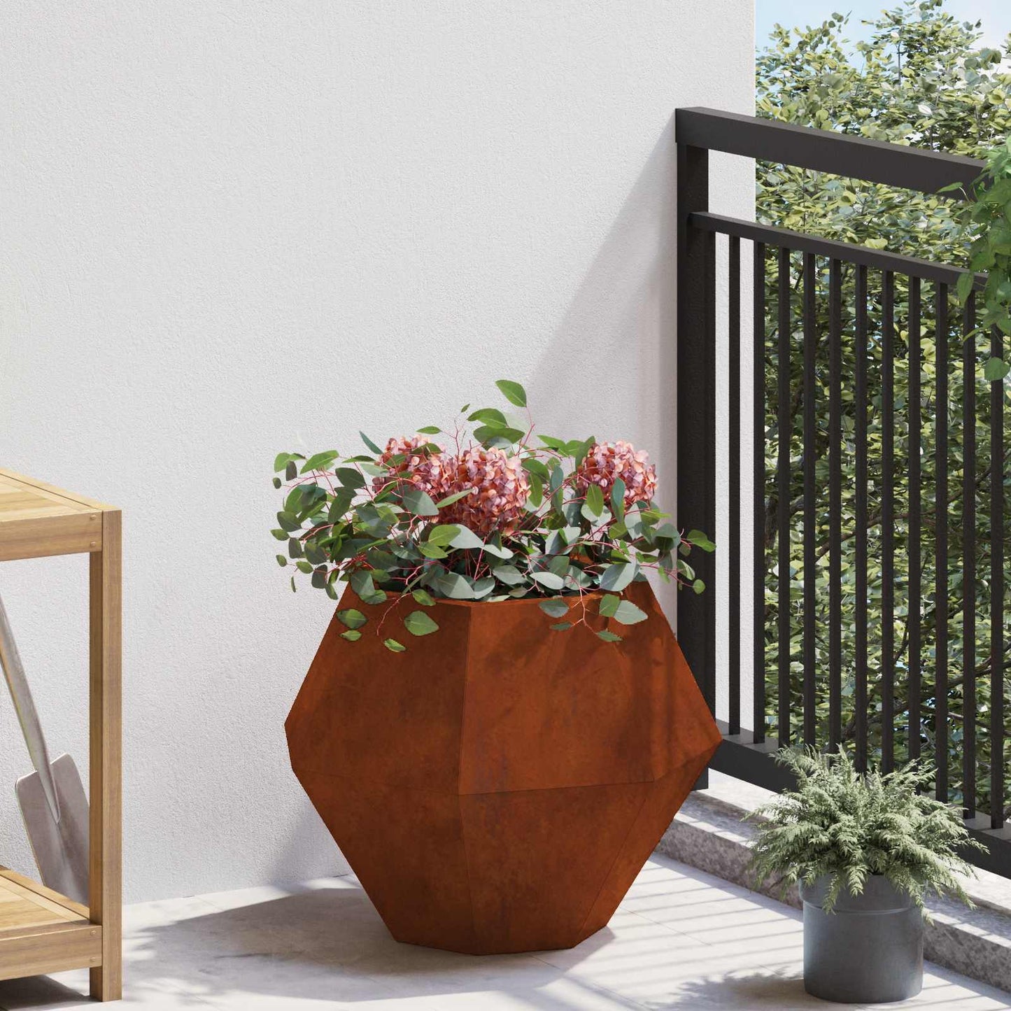 Plantenbak Roestig 50 x 50 x 40 cm Cortenstaal is nu te koop bij PeponiXL, paradijselijk wonen!