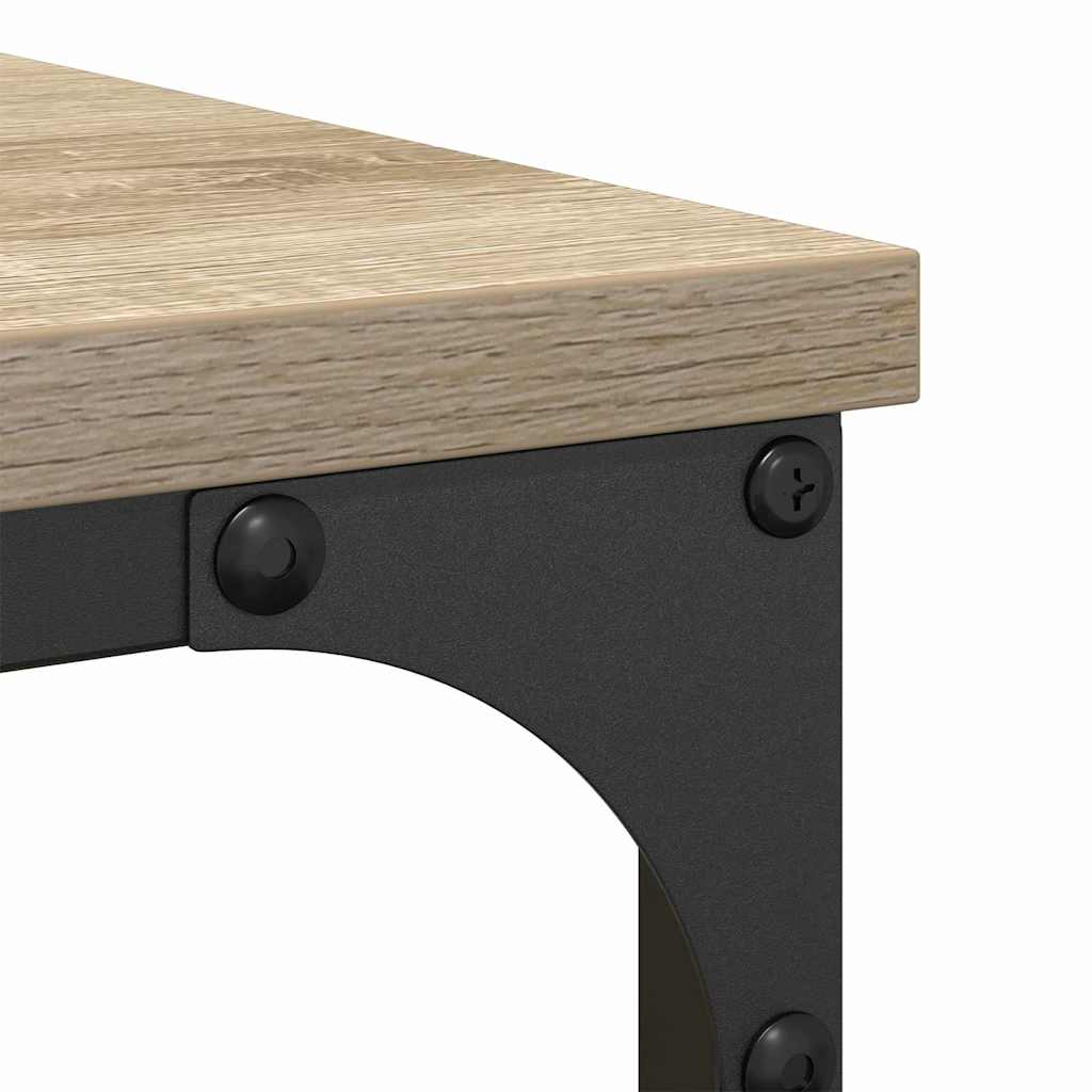 Badkamermeubelset met plank 3 pcs Sonoma Eiken Bewerkt hout is nu te koop bij PeponiXL, paradijselijk wonen!
