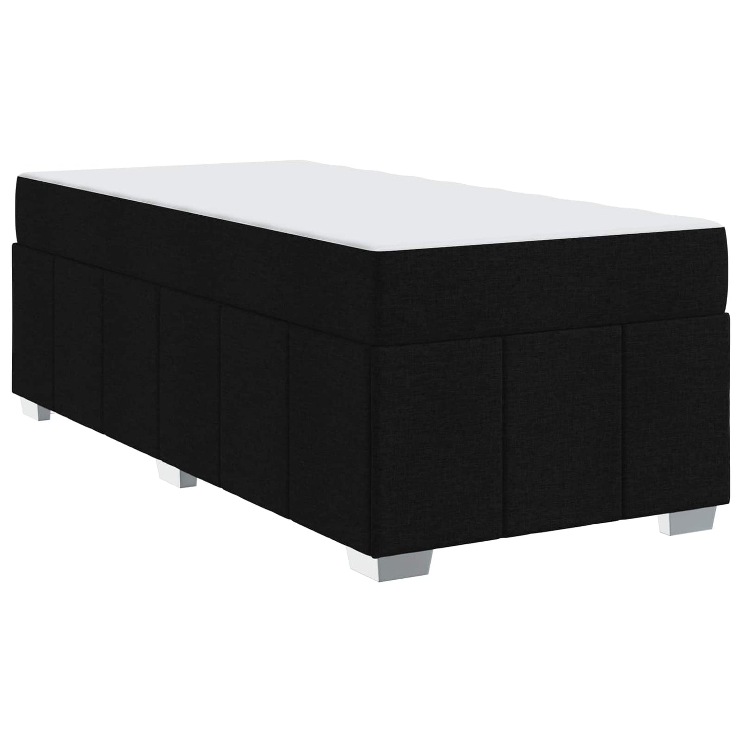 Bedframe met matras Zwart 80 x 200 cm Stof is nu te koop bij PeponiXL, paradijselijk wonen!