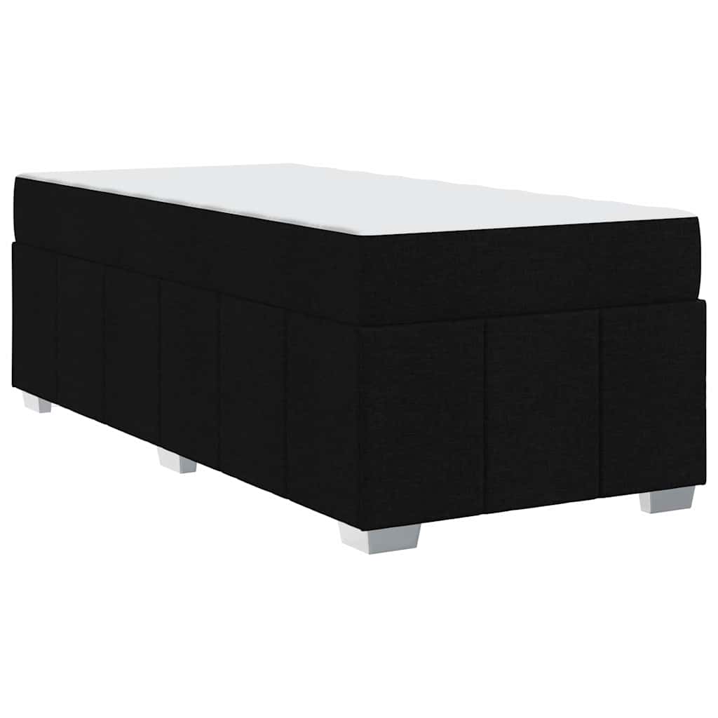 Bedframe met matras Zwart 80 x 200 cm Stof is nu te koop bij PeponiXL, paradijselijk wonen!