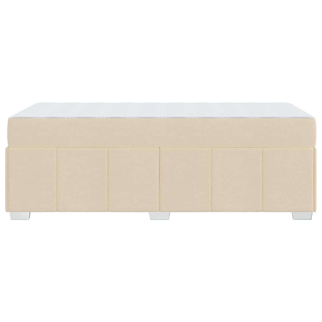 Bedframe met matras Crème 80 x 200 cm Stof is nu te koop bij PeponiXL, paradijselijk wonen!
