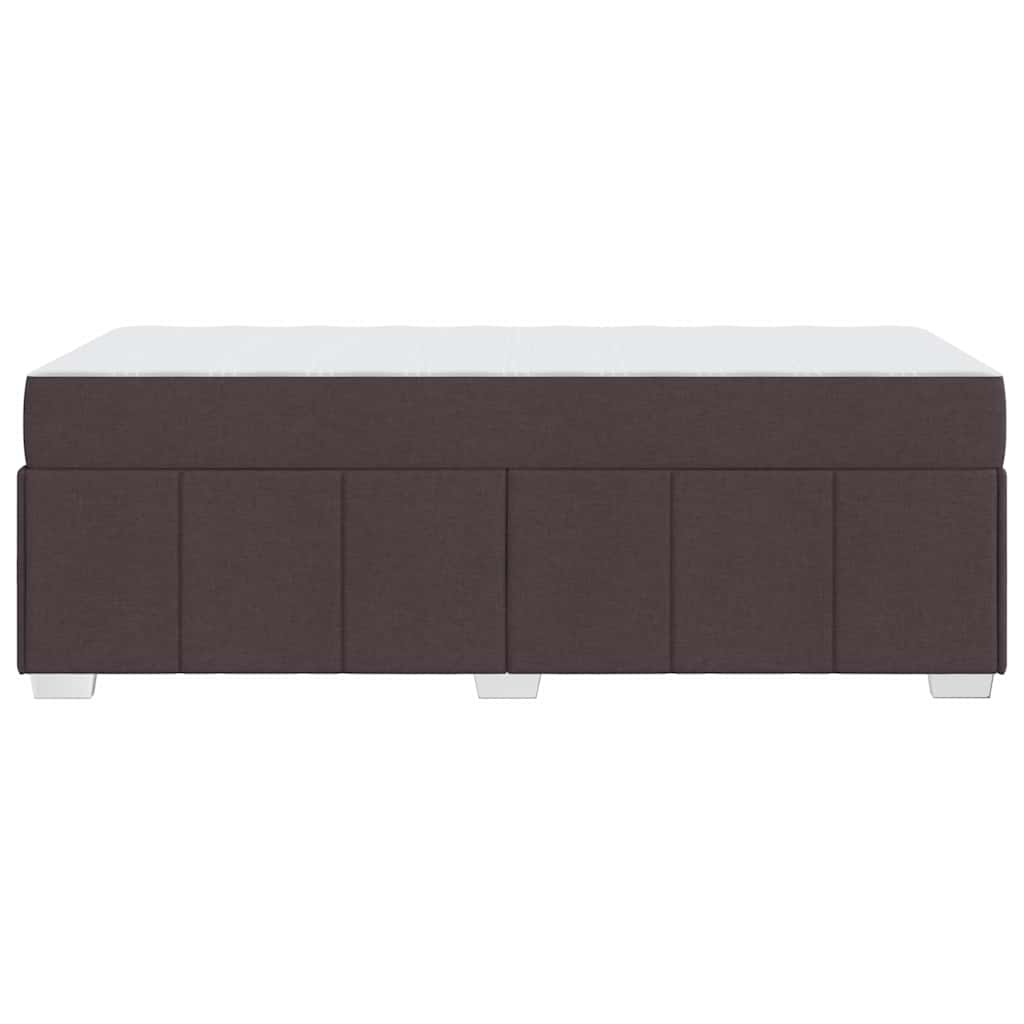 Bedframe met matras Donkerbruin 90 x 200 cm Stof is nu te koop bij PeponiXL, paradijselijk wonen!