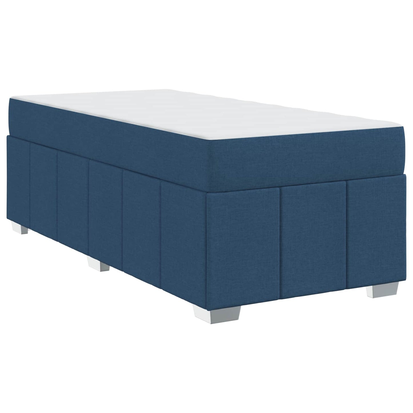 Bedframe met matras Blauw 90 x 200 cm Stof is nu te koop bij PeponiXL, paradijselijk wonen!