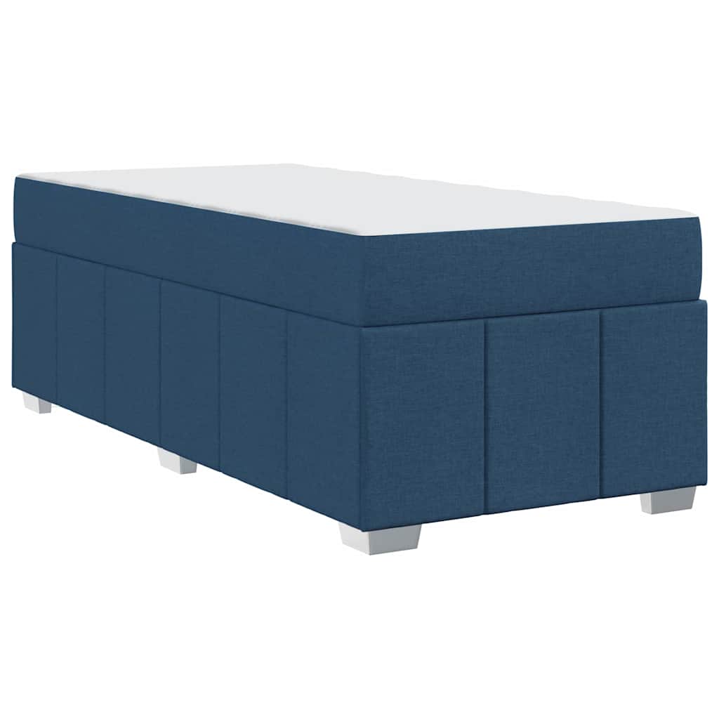 Bedframe met matras Blauw 90 x 200 cm Stof is nu te koop bij PeponiXL, paradijselijk wonen!
