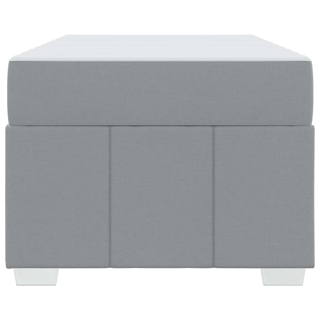 Bedframe met matras Lichtgrijs 100 x 200 cm Stof is nu te koop bij PeponiXL, paradijselijk wonen!