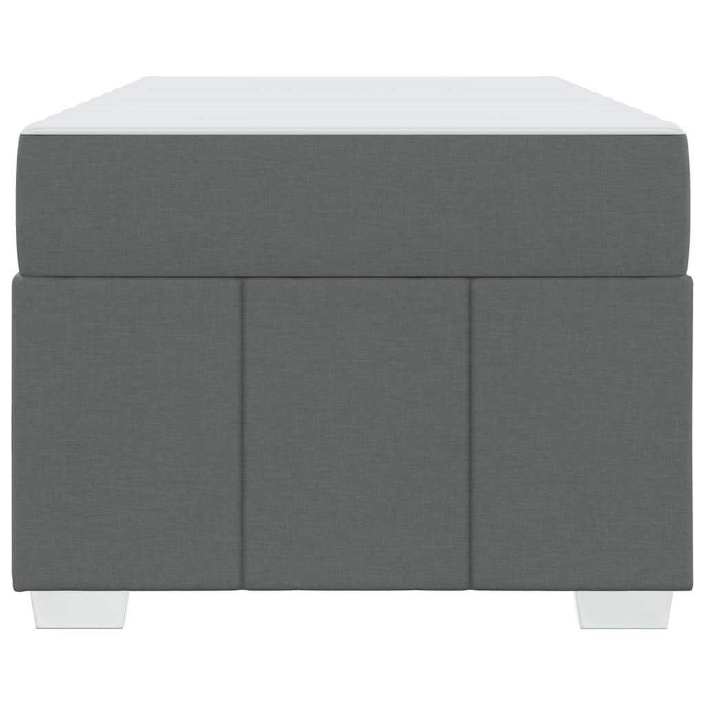 Bedframe met matras Donkergrijs 100 x 200 cm Stof is nu te koop bij PeponiXL, paradijselijk wonen!