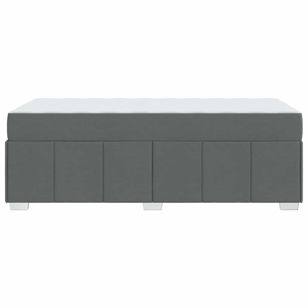 Bedframe met matras Donkergrijs 100 x 200 cm Stof is nu te koop bij PeponiXL, paradijselijk wonen!