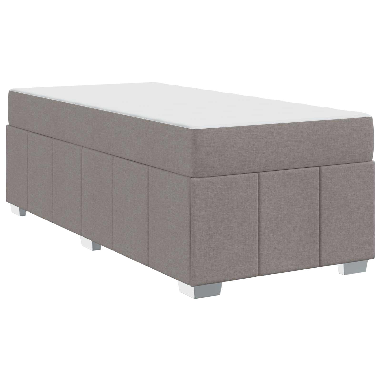 Bedframe met matras Taupe 100 x 200 cm Stof is nu te koop bij PeponiXL, paradijselijk wonen!