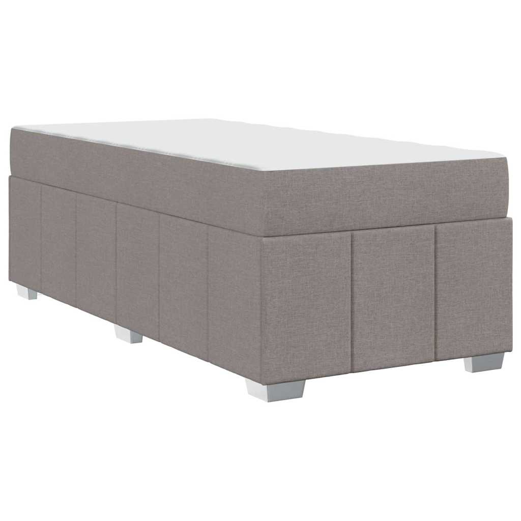 Bedframe met matras Taupe 100 x 200 cm Stof is nu te koop bij PeponiXL, paradijselijk wonen!