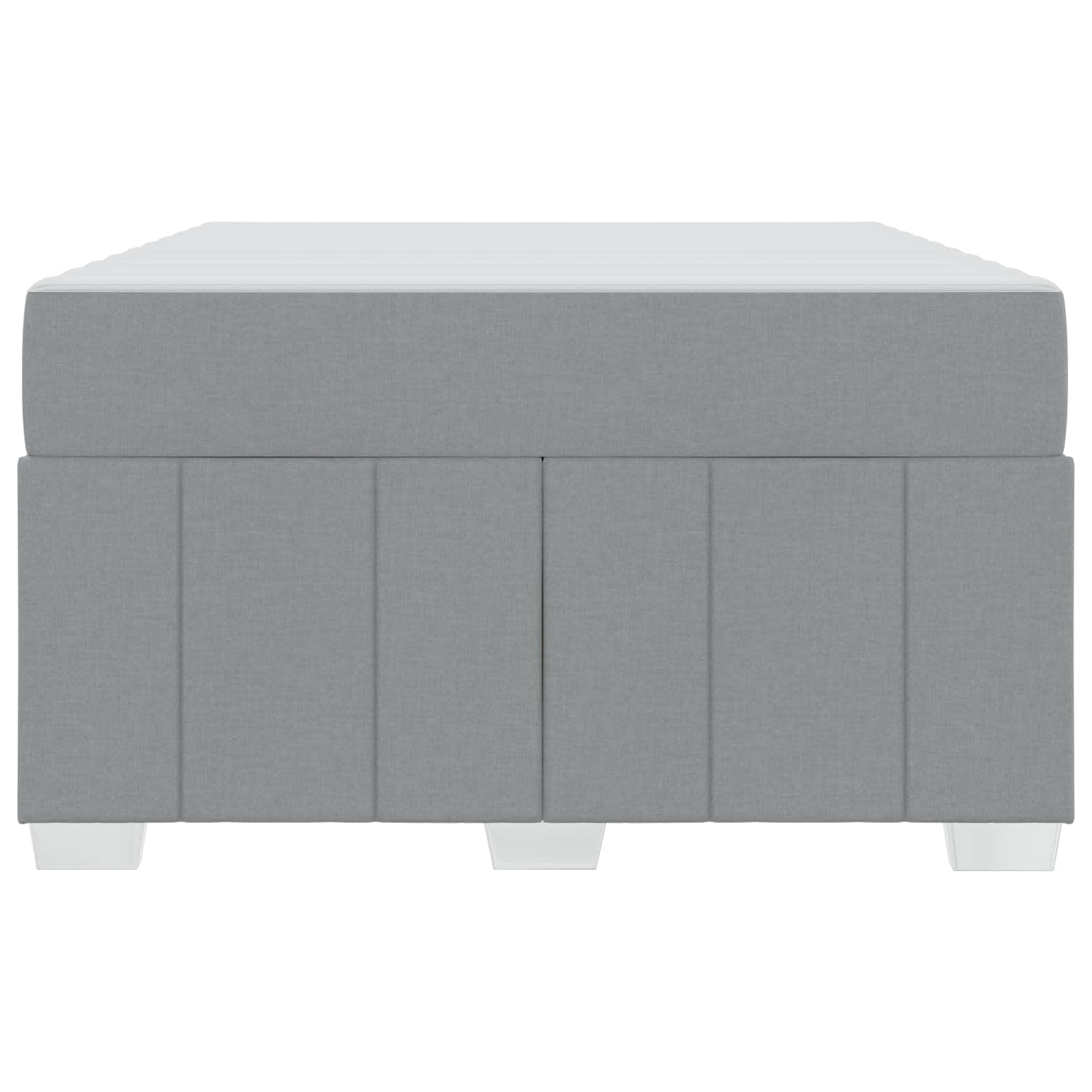 Bedframe met matras Lichtgrijs 120 x 200 cm Stof is nu te koop bij PeponiXL, paradijselijk wonen!