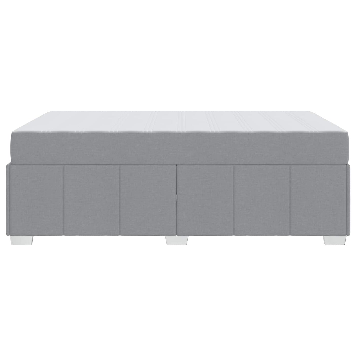 Bedframe met matras Lichtgrijs 120 x 200 cm Stof is nu te koop bij PeponiXL, paradijselijk wonen!