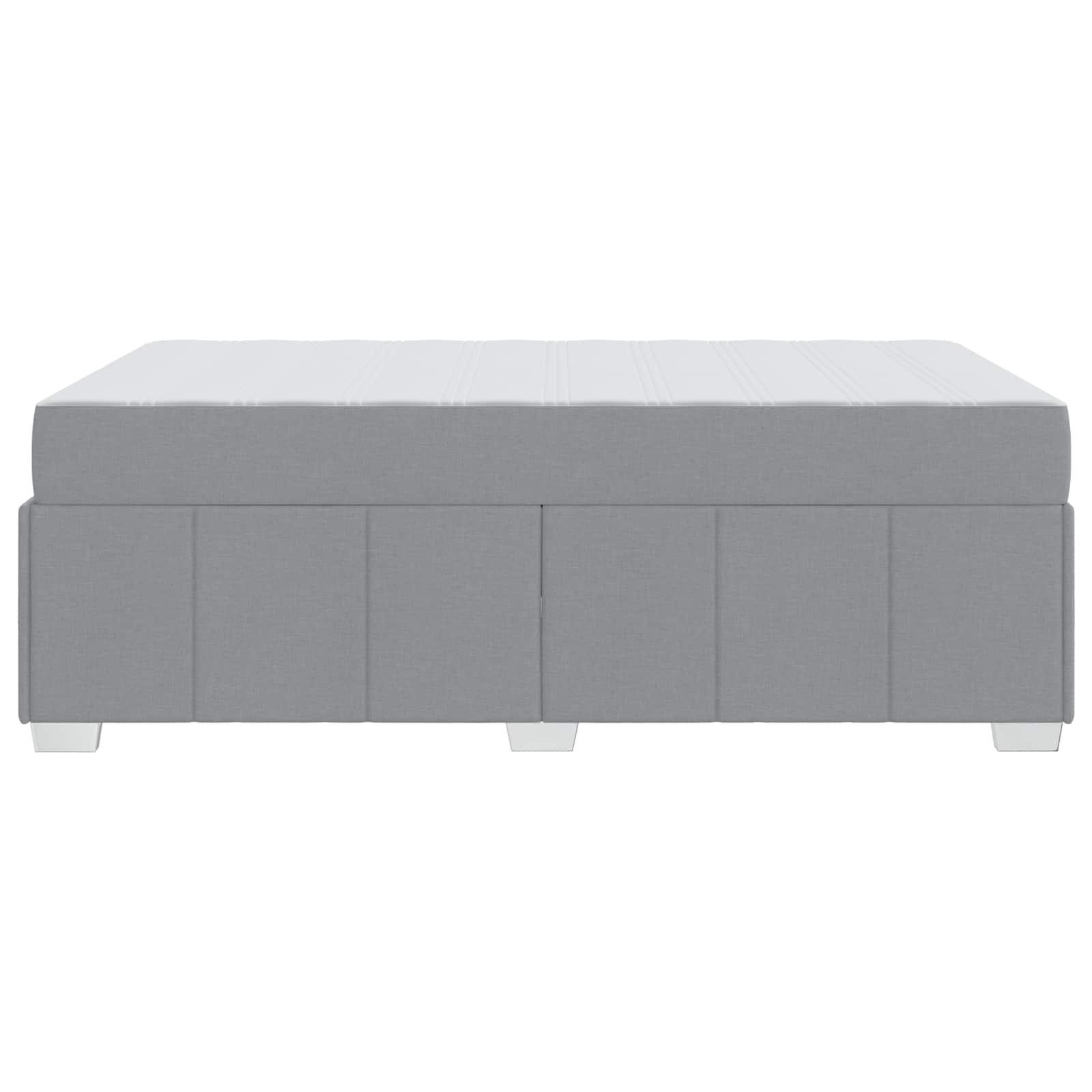 Bedframe met matras Lichtgrijs 120 x 200 cm Stof is nu te koop bij PeponiXL, paradijselijk wonen!