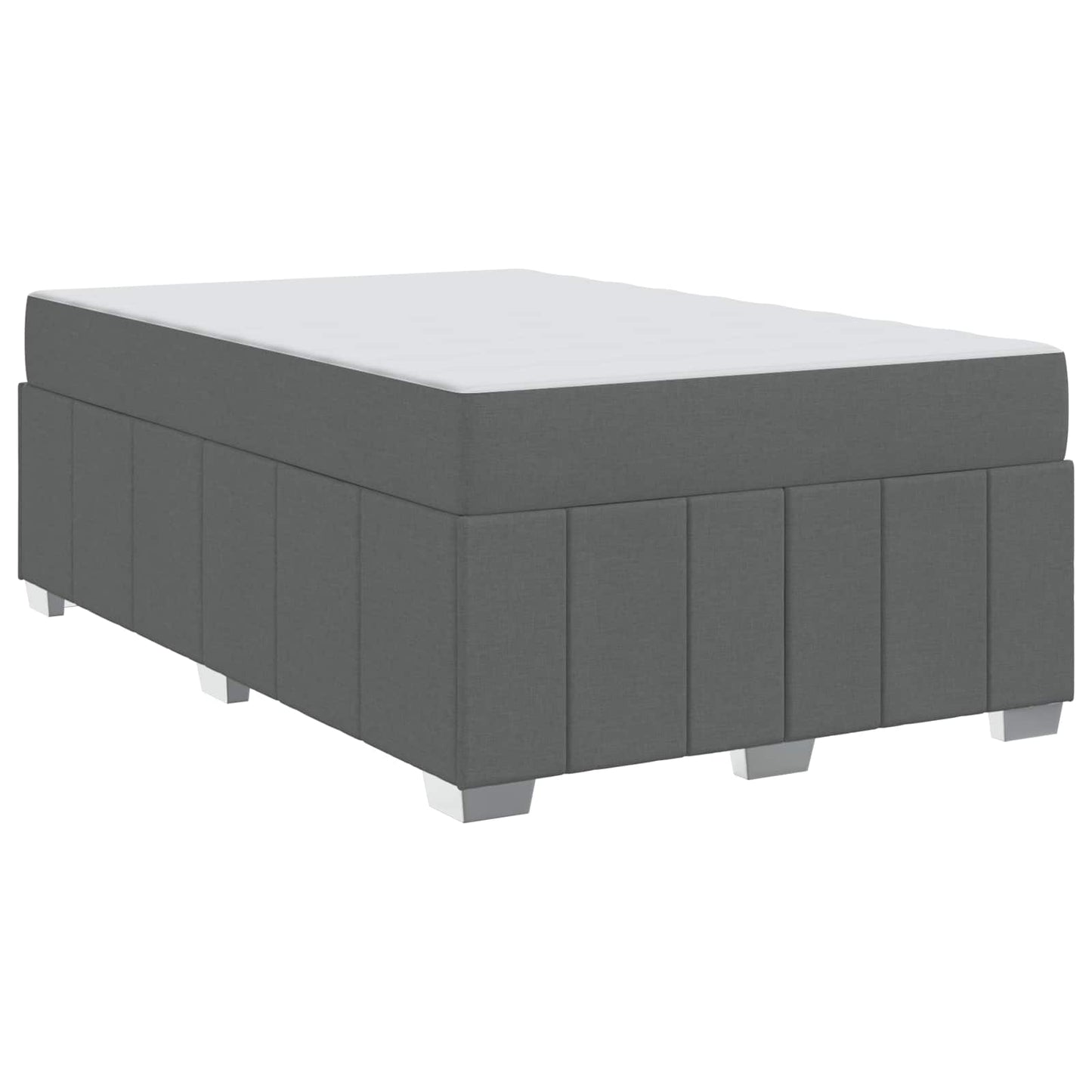 Bedframe met matras Donkergrijs 120 x 200 cm Stof is nu te koop bij PeponiXL, paradijselijk wonen!