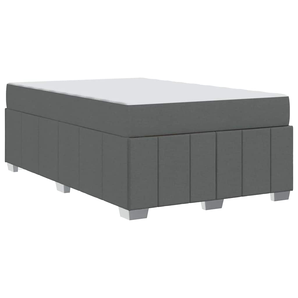 Bedframe met matras Donkergrijs 120 x 200 cm Stof is nu te koop bij PeponiXL, paradijselijk wonen!