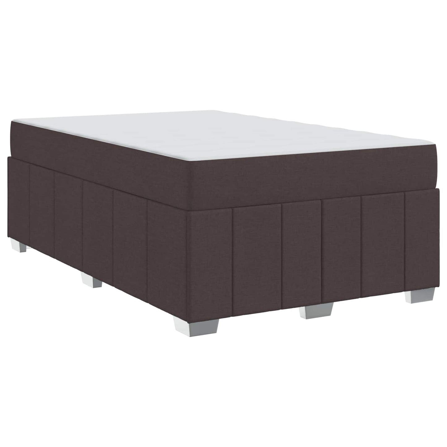 Bedframe met matras Donkerbruin 120 x 200 cm Stof is nu te koop bij PeponiXL, paradijselijk wonen!