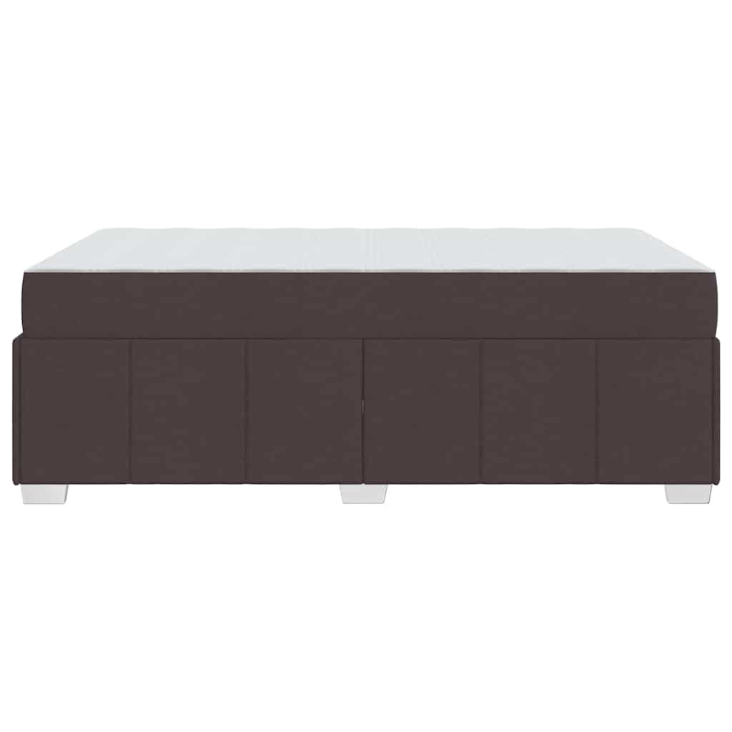 Bedframe met matras Donkerbruin 120 x 200 cm Stof is nu te koop bij PeponiXL, paradijselijk wonen!